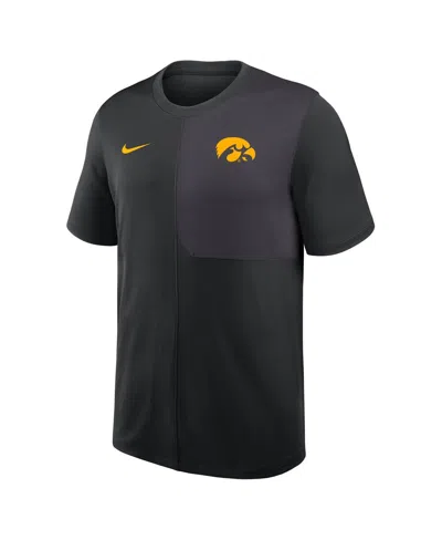Nike Men's Black Georgia Bulldogs 2025 Sideline Uv Performance Coach T-shirt