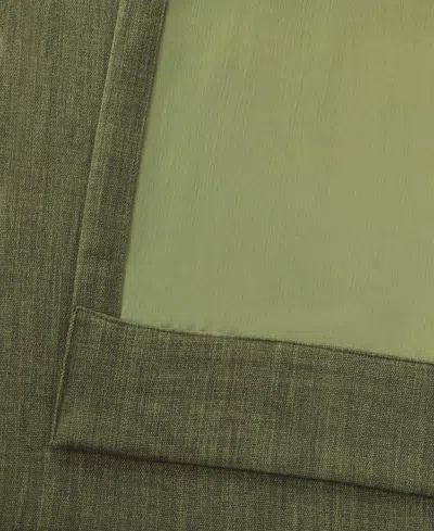 Half Price Drapes Mink Textured Faux Linen Room Darkening Curtain