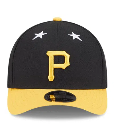 New Era Men's Black/gold Pittsburgh Pirates 2025 Mlb All-star Game 9forty M-crown Adjustable Hat