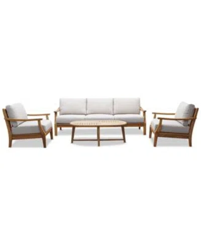Macy's Bristol Outdoor Seating Collection Exclusively At Macys In White
