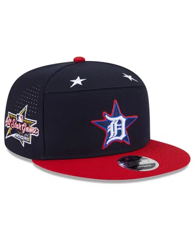 New Era Men's Navy/red Detroit Tigers 2025 Mlb All-star Game Workout Side Patch 9fifty Snapback Hat