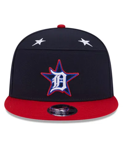 New Era Men's Navy/red Detroit Tigers 2025 Mlb All-star Game Workout Side Patch 9fifty Snapback Hat