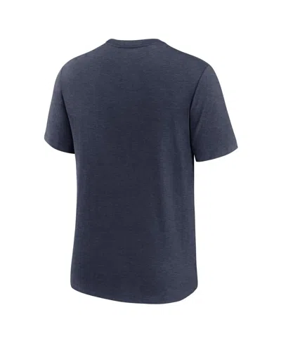 Nike Heather Navy Penn State Nittany Lions Campus Collegiate Block Tri-blend T-shirt