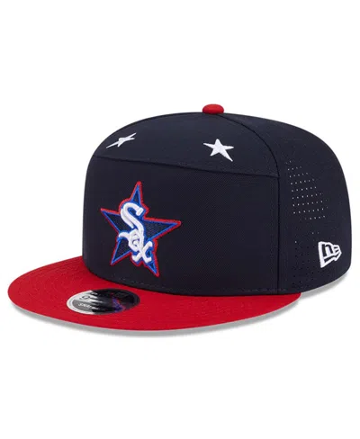 New Era Men's Navy/red Chicago White Sox 2025 Mlb All-star Game Workout Side Patch 9fifty Snapback Hat