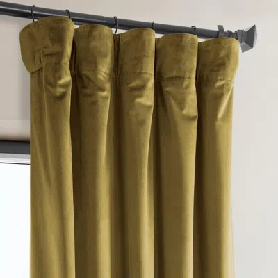 Half Price Drapes Cinema Red Heritage Plush Velvet Room Darkening Curtain