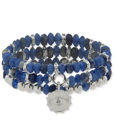 Anne Klein Metal-tone 3-pc. Set Colored Beaded Stretch Bracelet
