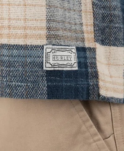 Hurley Men's Santa Cruz Seaside Flannel Long Sleeve Shirt In Multi