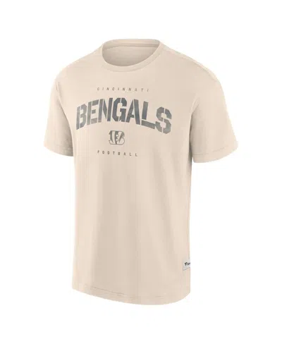 Fanatics Men'sâ Cream Cincinnati Bengals Elements Weathered Tonal Future Ground T-shirt In White
