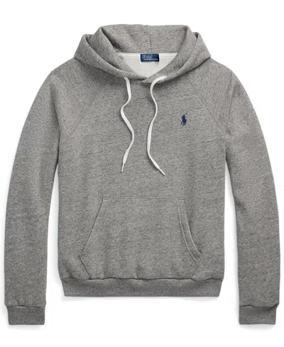Polo Ralph Lauren Women's Shrunken Fit Fleece Hoodie Sweatshirt In Gray