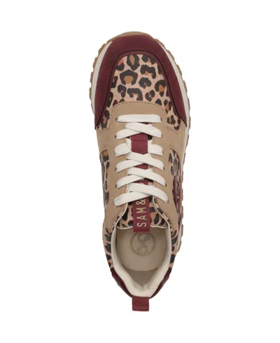 Sam & Libby Women's Randal Lace Up Jogger Sneakers In Brown