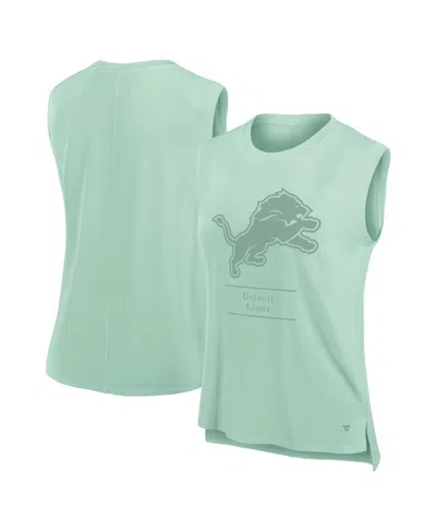 Fanatics Women's Mint Detroit Lions Studio Embrace Tank Top