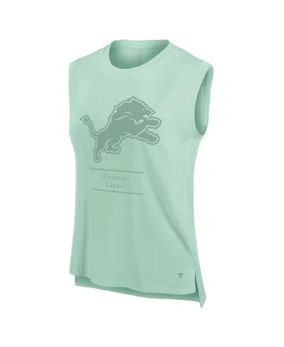 Fanatics Women's Mint Detroit Lions Studio Embrace Tank Top
