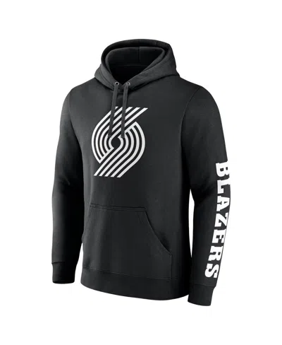 Fanatics Men'sâ Black Portland Trail Blazers Put Me In Coach Fleece Pullover Hoodie In Black