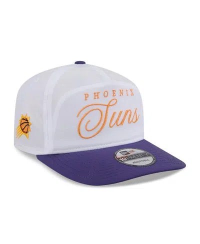 New Era Men's White/purple Phoenix Suns 2025 Nba Draft On-stage Nylon 19twenty Adjustable Hat