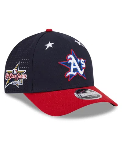 New Era Men's Navy/red Athletics 2025 Mlb All-star Game Workout 9forty M-crown Adjustable Hat