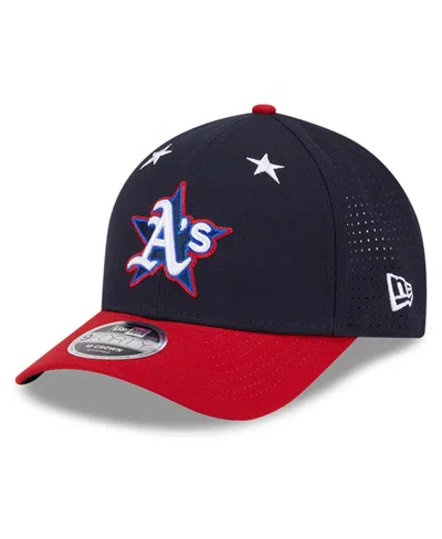 New Era Men's Navy/red Athletics 2025 Mlb All-star Game Workout 9forty M-crown Adjustable Hat