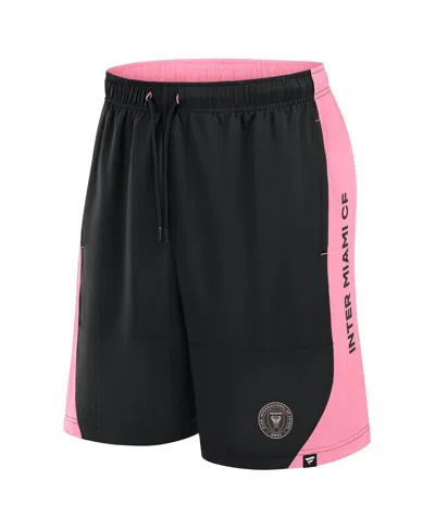 Fanatics Men's Black Inter Miami Cf Throw-in Shorts In Black