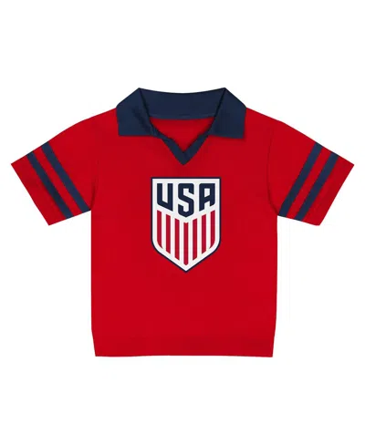 Outerstuff Toddler 2-piece Red/navy Usmnt Charming Dude Top And Shorts Set In Red