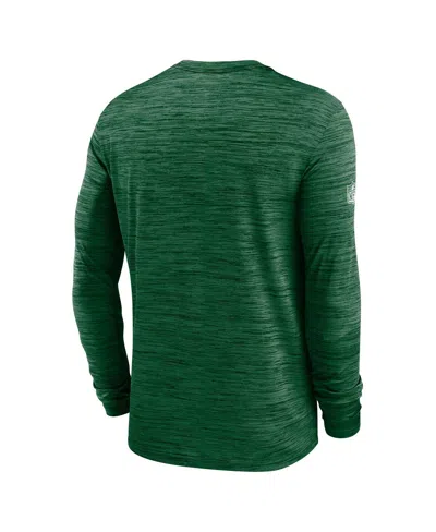 Nike Green New York Jets Sideline Velocity Performance Long Sleeve T-shirt