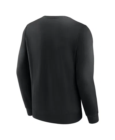 Fanatics Men'sâ Black North Texas Mean Green Short Name Pullover Sweatshirt In Black