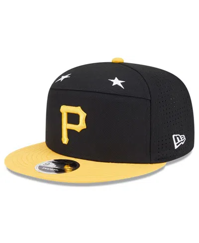 New Era Men's Black/gold Pittsburgh Pirates 2025 Mlb All-star Game Side Patch 9fifty Snapback Hat
