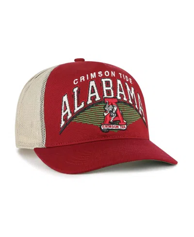 47 Brand Men's Crimson Alabama Crimson Tide Pomona Mesh Hitch Adjustable Trucker Hat