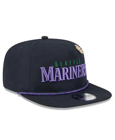 New Era Men's Navy Seattle Mariners 2025 Big League Chew Golfer Snapback Hat
