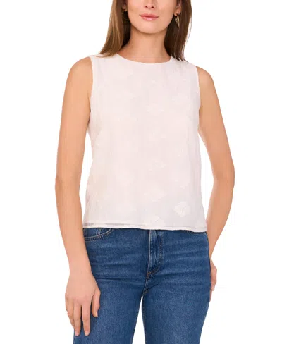 Vince Camuto Textured Gauze Sleeveless Top In Pink