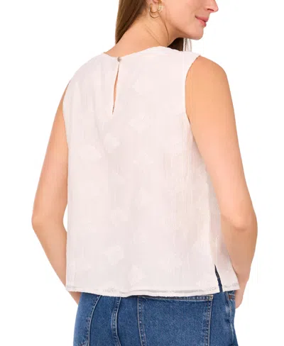 Vince Camuto Textured Gauze Sleeveless Top In Pink