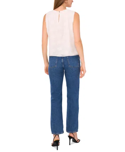 Vince Camuto Textured Gauze Sleeveless Top In Pink