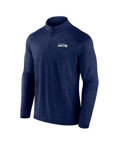 Fanatics Men'sâ College Navy Seattle Seahawks Head-to-head Raglan Quarter-zip Jacket In Blue