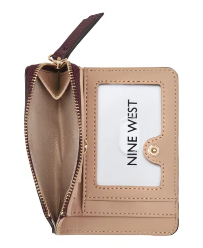 Nine West Lockup 9s Zip Around Card Case