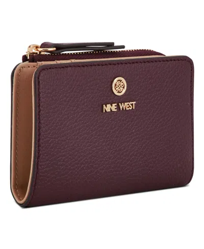 Nine West Lockup 9s Zip Around Card Case