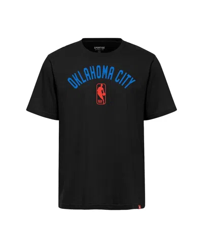 Sportiqe Men's And Women's Black Oklahoma City Thunder Duke Premium T-shirt