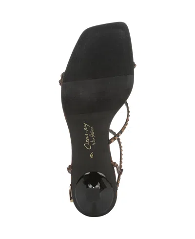 Circus Ny By Sam Edelman Women's Jaida Glitz Strappy Kitten Dress Sandals