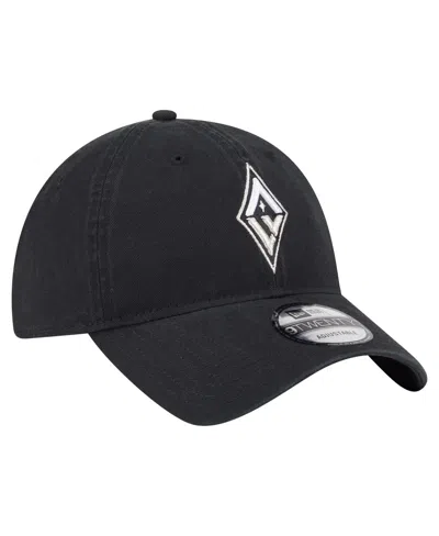 New Era Men's And Women's Black Las Vegas Aces Core Alt Logo 9twenty Adjustable Hat