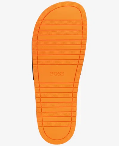 Hugo Boss Boss By  Men's Aryeh Slip-on Slide Sandals In Multi