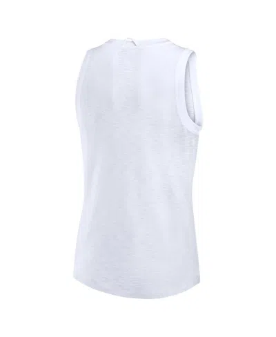 Fanatics Women's White Michigan Wolverines Activate Slub Tank Top In White
