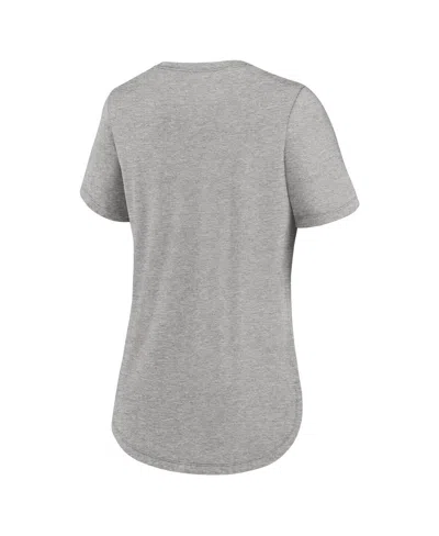 Nike Women's Heather Gray 2025 Mlb All-star Game Wordmark Tri-blend T-shirt