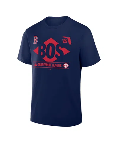 Fanatics Men's Navy Boston Red Sox 2025 Spring Training Grapefruit League True Icon T-shirt In Blue
