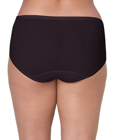 Bali Women's Lux Cotton Essentials High-cut Underwear Dflehc In Black