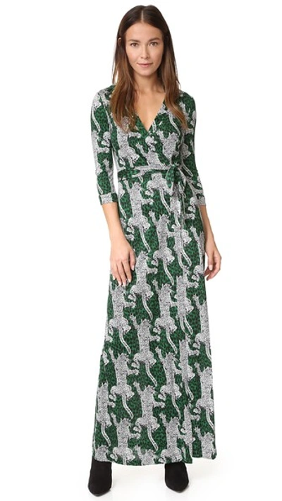 green emerald velvet dress Julian Silk Jersey Wrap Dress – Diane von Furstenberg