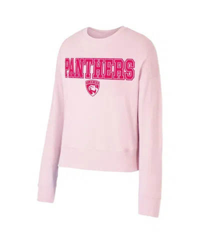 Concepts Sport Women's Pink Florida Panthers Tonal Pullover Sweatshirt In Pink