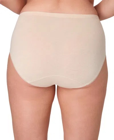 Bali Women's Lux Cotton Essentials High-cut Underwear Dflehc