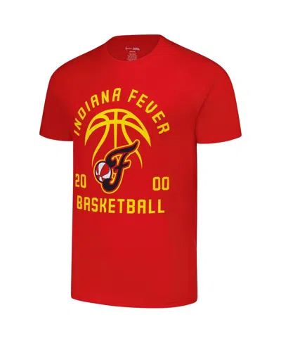 Stitches Men's And Women's Red Indiana Fever Basketball T-shirt