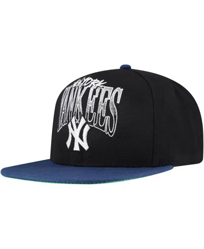Mitchell & Ness Men's Black New York Yankees Rise Up Snapback Hat