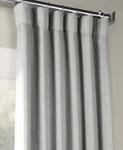 Half Price Drapes Mink Textured Faux Linen Room Darkening Curtain