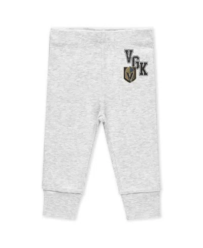 Wear By Erin Andrews Baby Boys And Girls 3-piece Vegas Golden Knights Turn Me Around Bodysuits And Pants Set In Black