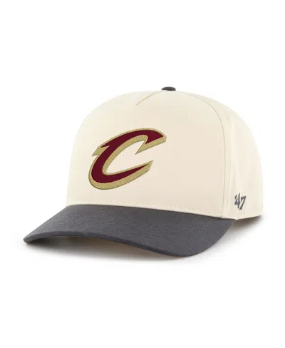 47 Brand Men's Cream/navy Cleveland Cavaliers Roscoe Hitch Adjustable Hat