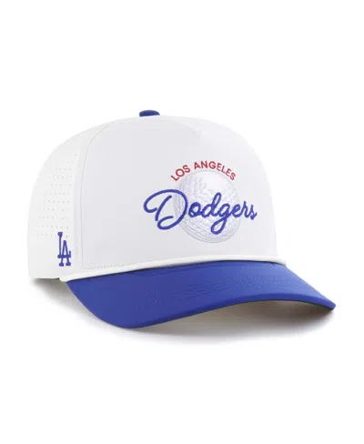 47 Brand Men's White/royal Los Angeles Dodgers Gimmie Golf Hitch Rope Adjustable Hat